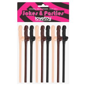 Трубочки цветные Lovetoy Original Willy Straws