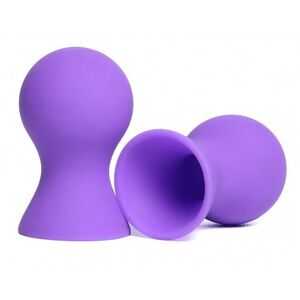 Вакуумные помпы для сосков Kissexpo из силикона фиолетовые