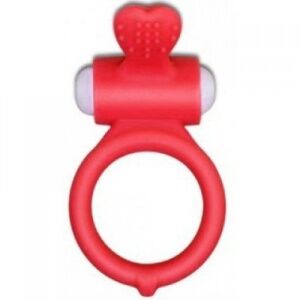 Виброкольцо Lovetoy красное Power Clit Silicone Cockring