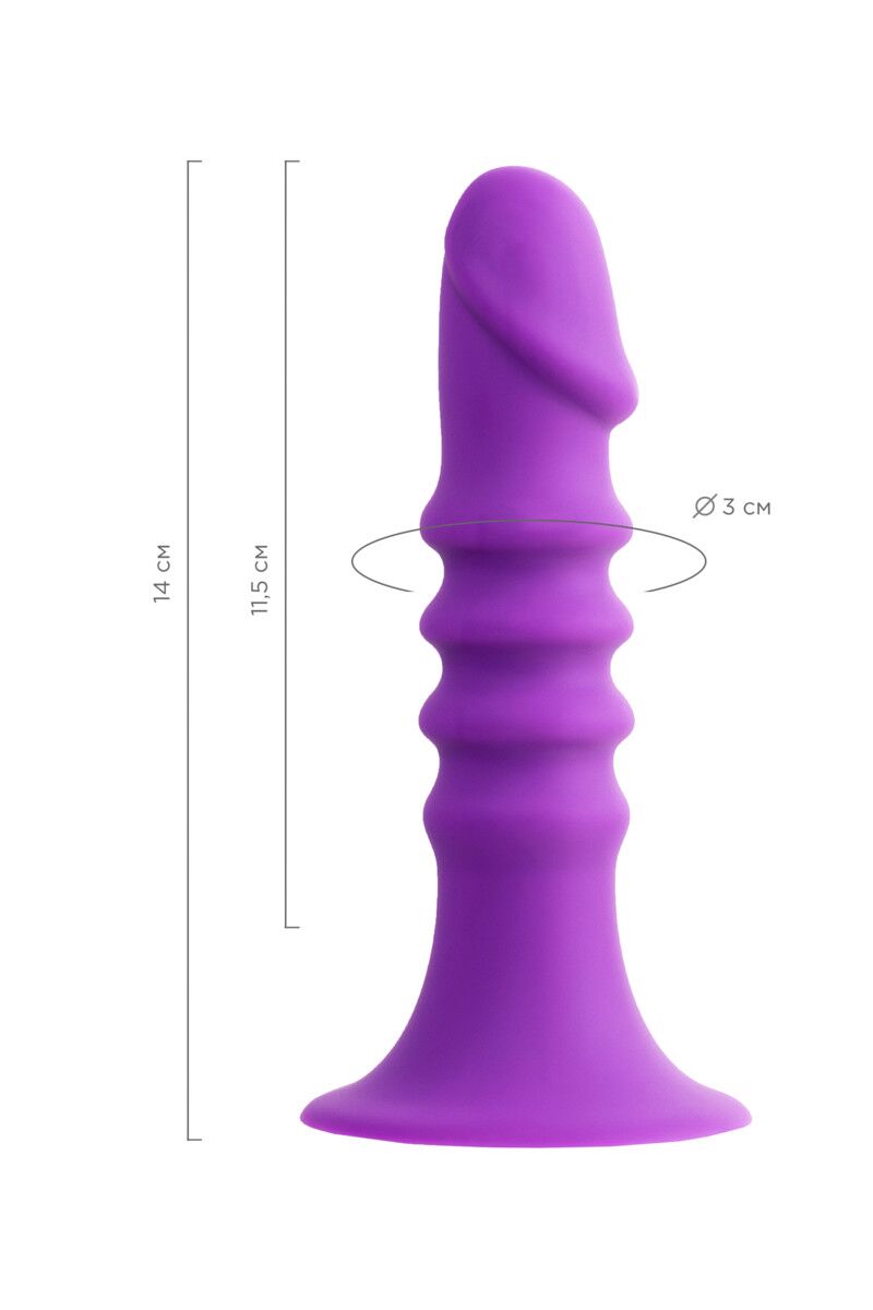 Анальный фаллоимитатор A-Toys Drilly, силиконовый, 14 см